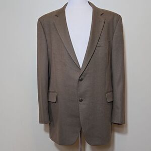 Jos. A. Bank Wool Cashmere Suit Jacket Blazer Sports Coat 48L Long Business